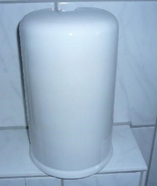 WC-Bürstengarnitur aus Keramik weiß Form oval